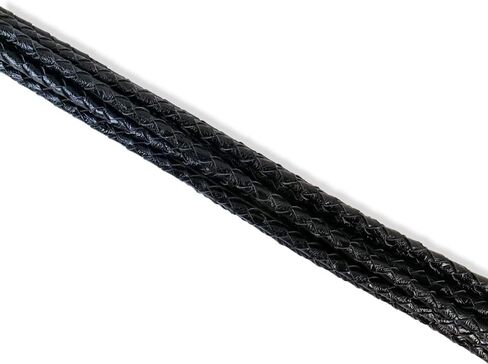 Hand-Woven Equestrian Training Whip Bullwhip RidingCrop Whith Nine-Heart-Tassels Eco-Leather 35 Inch Black&Red in Saudi Arabia