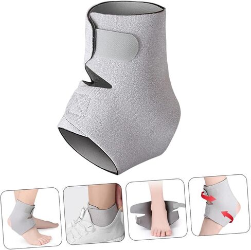 OUNONA Elastic Ankle Sleeve Sports Ankle Protector for Injury Prevention Comfortable Compression Sleeve for Running Basketball Soccer and Outdoor Activities Unisex in Saudi Arabia