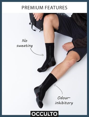 Occulto Men Merino Thermal Socks Pack of 3 (model: Erik) in Saudi Arabia