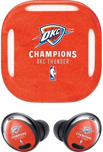Skinit Decal Audio Skin Compatible with Galaxy Buds Pro - Officially Licensed 2025 NBA Champions Oklahoma City Thunder Design in Saudi Arabia