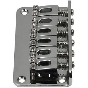 Chrome Metal Fixed Guitar Bridge 78mm 6 Saddle Hardtail Bridge For Electric Guitar Accessory in Kuwait