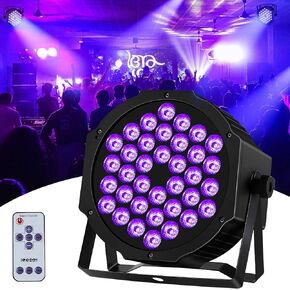 36LED Black Light, Czgor UV Stage Lights Blacklight DMX/Remote Control for Disco, Wedding, Party, Halloween, Music Show, Body Painting Glow in Kuwait