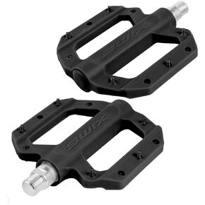 SWIX Bicycle Pedals, Light Blue, Black, Red, Gray and Brown, Metal Spindle, Metal core and 4-Bearing Configuration,Anti-Slip Spikes in Saudi Arabia