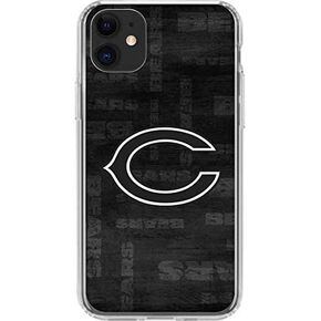 Skinit Clear Phone Case Compatible with iPhone 11 - Officially Licensed NFL Chicago Bears Black & White Design in Saudi Arabia