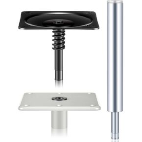 مجموعة أدوات وقواعد لمقعد القارب مكونة من 3 قطع من Timtin مع قفل في عمود دبوس مقعد القارب مقاس 3/4 بوصة ولوحة قاعدة قاعدة مقاس 7 بوصة × 7 بوصة وتركيب، بطول 11 بوصة، لمسة نهائية من الألومنيوم المصقول لملحقات الصيد البحري in Kuwait