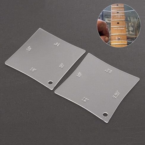 2PCS Guitar Neck Fretboard Nut Radius Gauge Luthier Radian Measuring Ruler Tool Nursing Tools Accessory in Kuwait