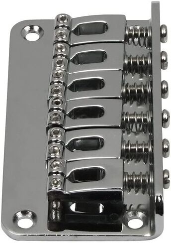 Chrome Metal Fixed Guitar Bridge 78mm 6 Saddle Hardtail Bridge For Electric Guitar Accessory in Kuwait