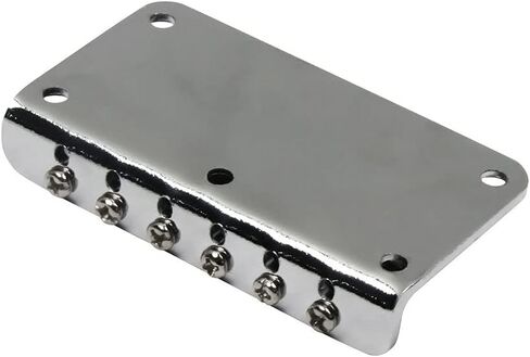 Chrome Metal Fixed Guitar Bridge 78mm 6 Saddle Hardtail Bridge For Electric Guitar Accessory in Kuwait