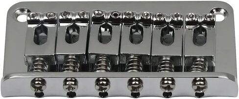 Chrome Metal Fixed Guitar Bridge 78mm 6 Saddle Hardtail Bridge For Electric Guitar Accessory in Kuwait