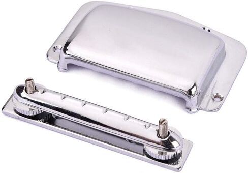 1 Set Chrome Iron+Alloy Adjustable Fixed Bridge+Tailpiece Cover Protector With Screws For Teisco Vintage Electric Guitar Accessory in Kuwait