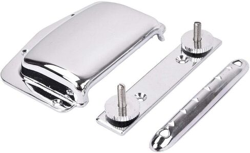 1 Set Chrome Iron+Alloy Adjustable Fixed Bridge+Tailpiece Cover Protector With Screws For Teisco Vintage Electric Guitar Accessory in Kuwait