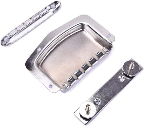 1 Set Chrome Iron+Alloy Adjustable Fixed Bridge+Tailpiece Cover Protector With Screws For Teisco Vintage Electric Guitar Accessory in Kuwait