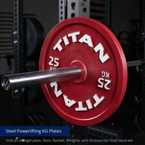 ألواح رفع الأثقال الفولاذية المعايرة الأولمبية من Titan Fitness، أقراص فولاذية دقيقة في الماكينة in Kuwait