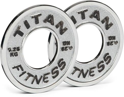 Titan Fitness Olympic Calibrated Steel Powerlifting Plates, Machine Precision Steel Discs in Saudi Arabia