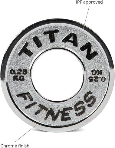 Titan Fitness Olympic Calibrated Steel Powerlifting Plates, Machine Precision Steel Discs in Saudi Arabia