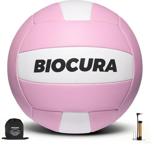 Softy Volleyball, Durable PU Leather,Waterproof Indoor Outdoor Soft Volleyball for Beach Game Gym Training Light Volley Ball Gifts for Youth Beginner,with Pump(Official Size 5) in Saudi Arabia