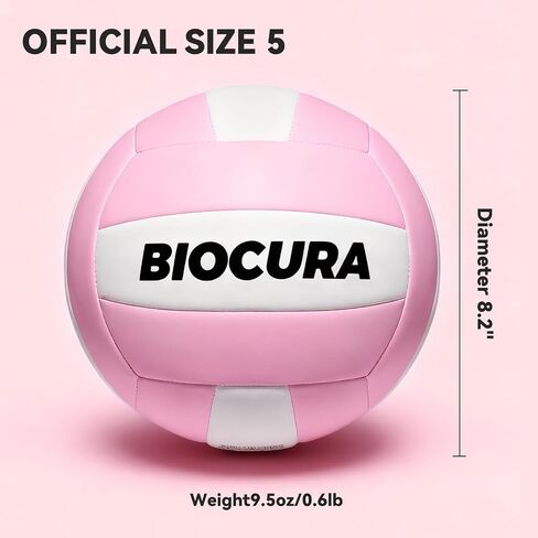 Softy Volleyball, Durable PU Leather,Waterproof Indoor Outdoor Soft Volleyball for Beach Game Gym Training Light Volley Ball Gifts for Youth Beginner,with Pump(Official Size 5) in Saudi Arabia