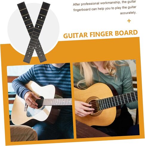 Sosoport 2pcs ABS Ukulele Fingerboard Replacement for 38 41 Folk Guitar Sturdy Guitar Fretboard Accessory for Acoustic and Electric in Saudi Arabia