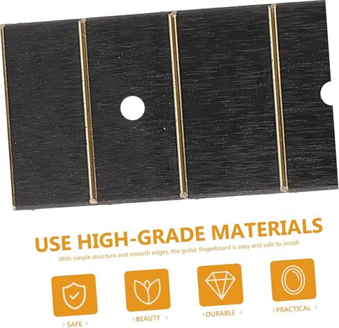 Sosoport 2pcs ABS Ukulele Fingerboard Replacement for 38 41 Folk Guitar Sturdy Guitar Fretboard Accessory for Acoustic and Electric in Saudi Arabia