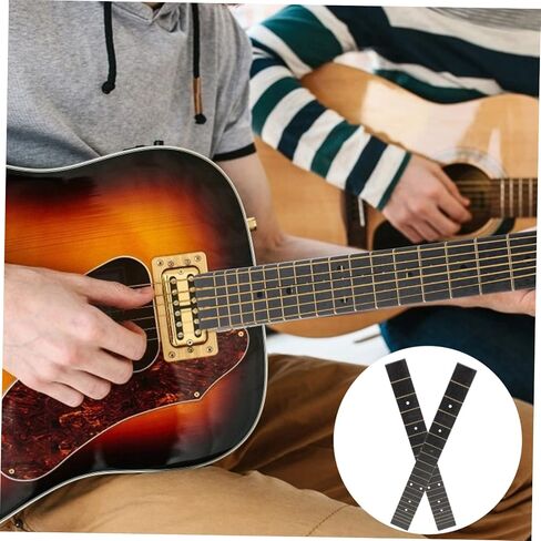 Sosoport 2pcs ABS Ukulele Fingerboard Replacement for 38 41 Folk Guitar Sturdy Guitar Fretboard Accessory for Acoustic and Electric in Saudi Arabia