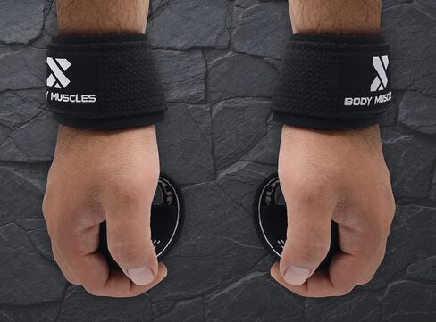 Lifting Straps - Wrist Straps for Weightlifting - Gym Straps with Padded Neoprene for Power Lifting, Bodybuilding, Strength Training & Fitness Workout - Deadlift Straps for Men in Saudi Arabia