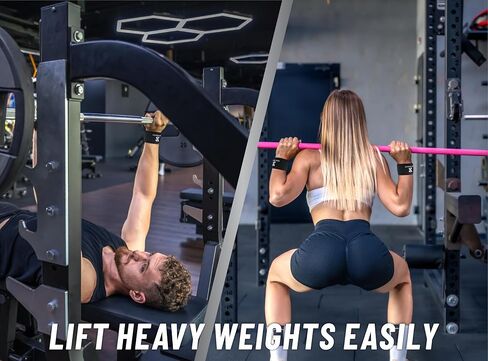 Lifting Straps - Wrist Straps for Weightlifting - Gym Straps with Padded Neoprene for Power Lifting, Bodybuilding, Strength Training & Fitness Workout - Deadlift Straps for Men in Saudi Arabia