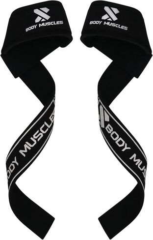 Lifting Straps - Wrist Straps for Weightlifting - Gym Straps with Padded Neoprene for Power Lifting, Bodybuilding, Strength Training & Fitness Workout - Deadlift Straps for Men in Saudi Arabia