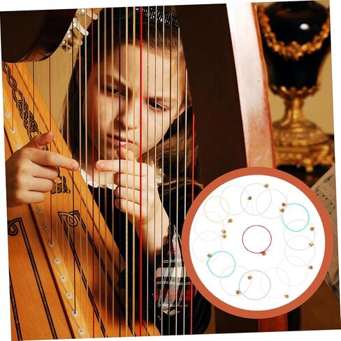 15pcs Durable Harp Strings for Lyre Instruments Lightweight Replacement Strings for Beginners Professionals Music Bands Beautiful Resonance Easy Installation in Saudi Arabia