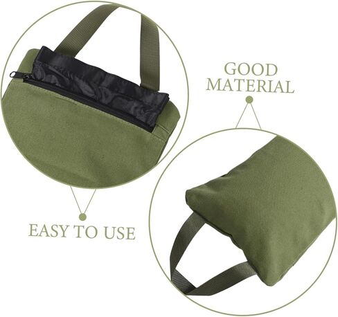 Fitness Sandbag for Weight Training Durable Canvas Construction for Yoga Exercise Lightweight Portable Military Green in Saudi Arabia
