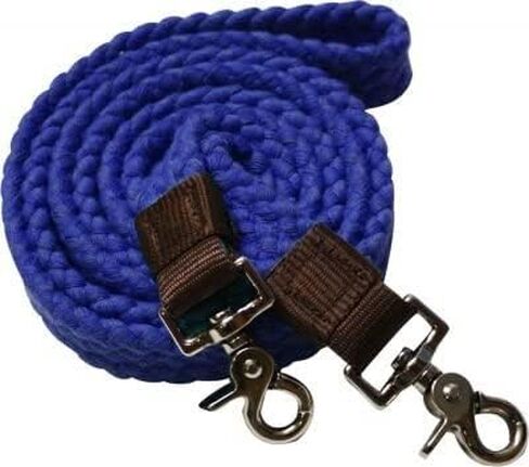 Showman 7' 1/2" Long Cotton Roping Reins w/Scissor Snap Ends in Saudi Arabia