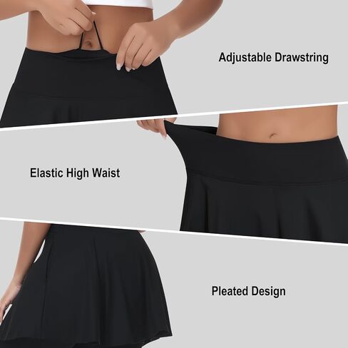 ANIVIVO Skirted Leggings for Women Athletic Skirt with Leggings Yoga Tennis Skirt with Pockets for Golf Pickleball in Kuwait
