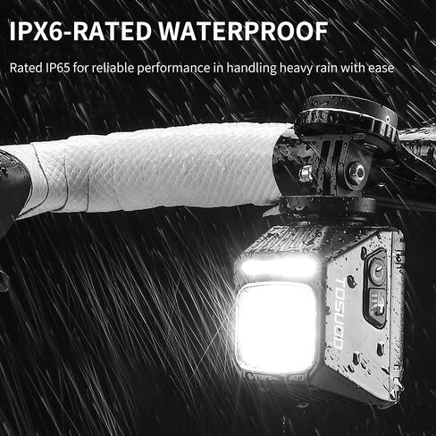 Bike Light Underneath Mounted Headlight for Night Riding, 1200LM Cut-Off Line Beam, Rechargeable Front Bicycle Light, 9 Modes, IPX6 Waterproof for Road MTB E-Bike in Kuwait