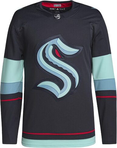 adidas Seattle Kraken Authentic Home Navy mens Long Sleeve Jersey (54 (X-Large)) in Saudi Arabia