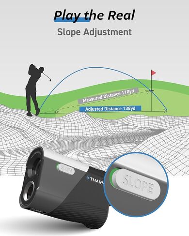 Golf Range Finder with Slope & Triangulation, 1300Yard Rangefinder, 5.3oz Compact, Lightweight, 0.2s Flag Lock Vibration, Magnetic Mount, USB-C Rechargeable, 6X Magnification, Waterproof IPX54 in Saudi Arabia
