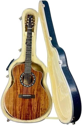 جيتار صوتي مريح JCD422 من Journey Instruments - جيتار سيتكا/خشب الورد الهندي المريح مع حافة ذراع، ورقبة منخفضة C، ولاقط بيزو ألماني in Kuwait