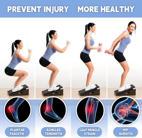 Wood Slant Board Calf Stretcher - Professional Calf Stretcher Slant Board for Physical Therapy, Incline Stretching, and Rehabilitation Exercises - Durable and Adjustable Balance Tool in Saudi Arabia