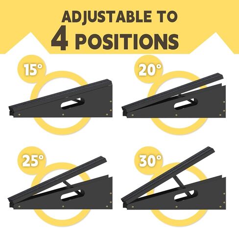 Wood Slant Board Calf Stretcher - Professional Calf Stretcher Slant Board for Physical Therapy, Incline Stretching, and Rehabilitation Exercises - Durable and Adjustable Balance Tool in Saudi Arabia
