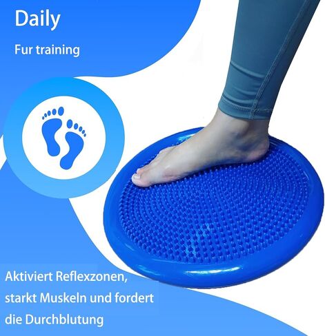 Wobble Cushion Balance Disc, Wiggle Seat for Sensory Kids, Non-slip Balance Disc with Inflation Pump for Adults Core Strength, Posture Improvement in Saudi Arabia