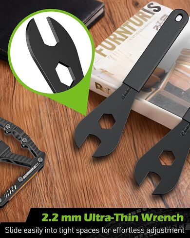 Pawfly Bike Cone Wrench Set Tool, Slim Open End Spanner Tool Kit for Bicycle Wheel Hub Repair in Saudi Arabia