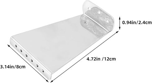 6-String Guitar Tailpiece Metal Bridge Replacement for Jazz Guitar Silver Color Easy Installation in Saudi Arabia