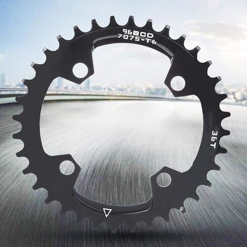 Keenso 1 Pcs Bike Chainring, 96BCD Narrow Wide Round Chainring Repair Chain Ring for Mountain (36T) and Spare Parts in Saudi Arabia