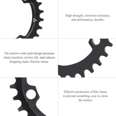 Keenso 1 Pcs Bike Chainring, 96BCD Narrow Wide Round Chainring Repair Chain Ring for Mountain (36T) and Spare Parts in Saudi Arabia