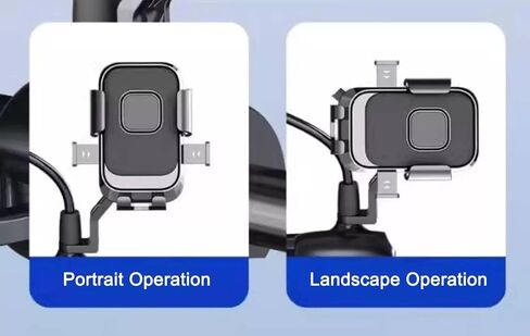 Phone Mount for Electric Scooter/Bike/Motor, Adjustable Handlebar Phone Holder, Fits Any 4.5-7.2 Inches Cellphone in Saudi Arabia