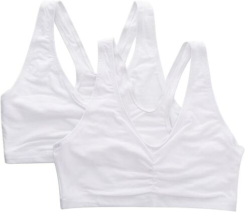 حمالة صدر نسائية من Hanes مصنوعة من مزيج مريح مع بلوفر X-Temp - قطعتان MHH570 L أبيض in Kuwait