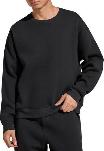 G4Free Flurrylux Men's Fleece Lined Sweatshirts Crewneck Pullover Long Sleeve Cotton Warm Fall Casual Relxed Fit Tops in Saudi Arabia
