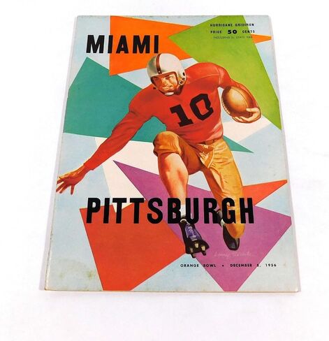 1956 Pittsburgh at Miami Florida College Football Program 12-8-56 - College Programs in Saudi Arabia
