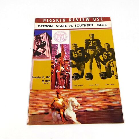 1963 Oregon State at USC College Football Program 11-15-63 Mike Garrett - College Programs in Saudi Arabia