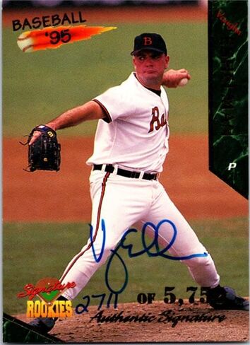 Vaughn Eshelman autographed Baseball Card (Bowie, Orioles) 1995 Signature Rookies #16 - Baseball Slabbed Autographed Cards in Saudi Arabia