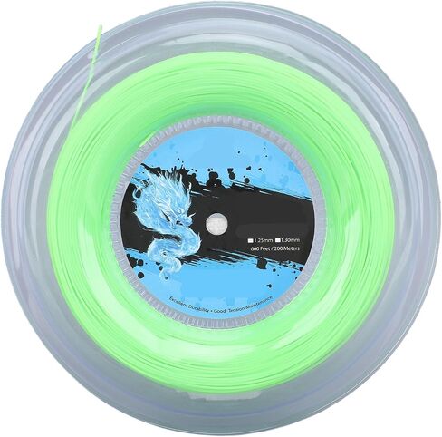 Premium Polyester Tennis Strings, Tennis Strings Reel, Fluorescent Green, 656 Foot Length in Saudi Arabia