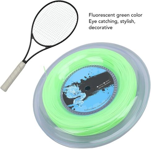 Premium Polyester Tennis Strings, Tennis Strings Reel, Fluorescent Green, 656 Foot Length in Saudi Arabia